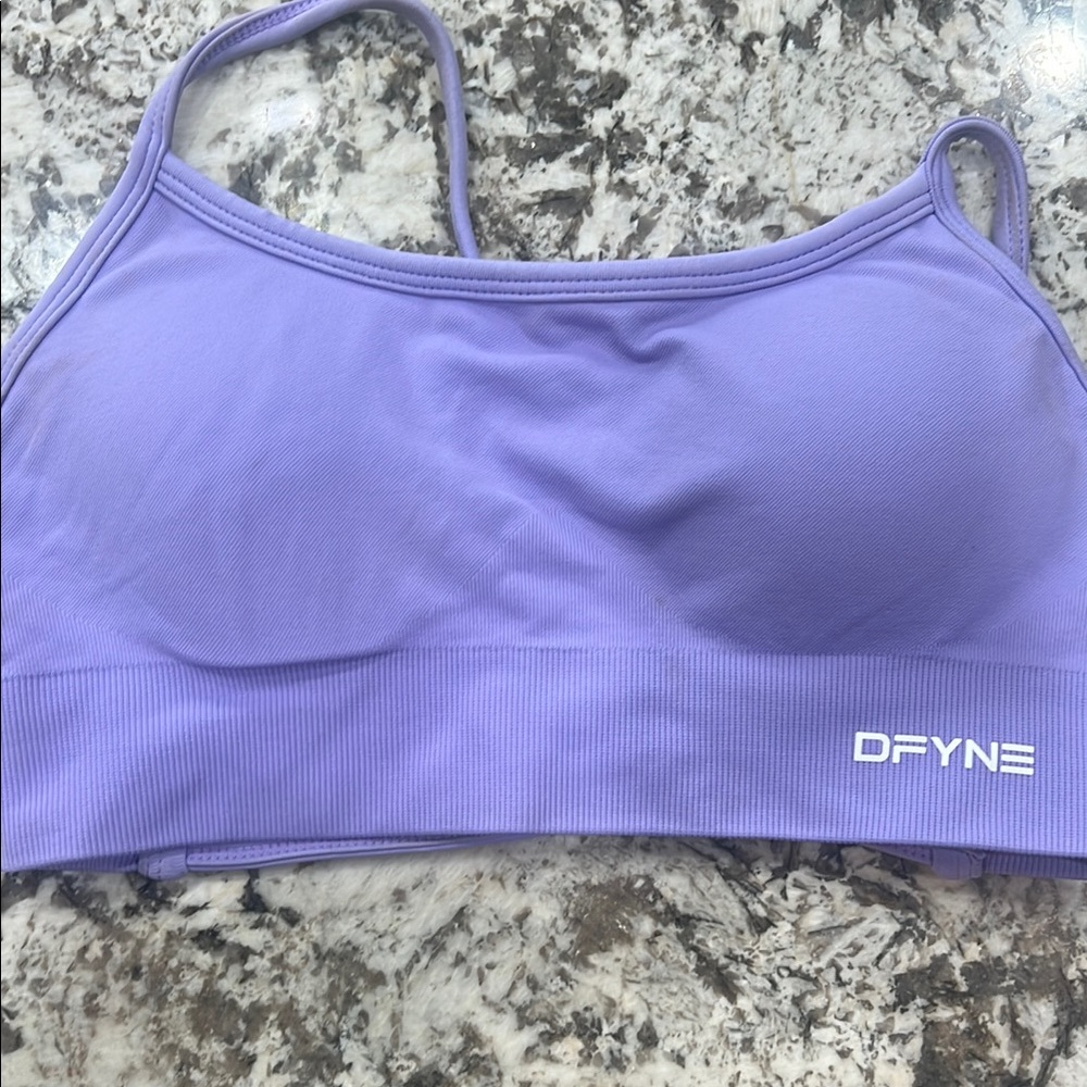 DFYNE Purple Sports Bra